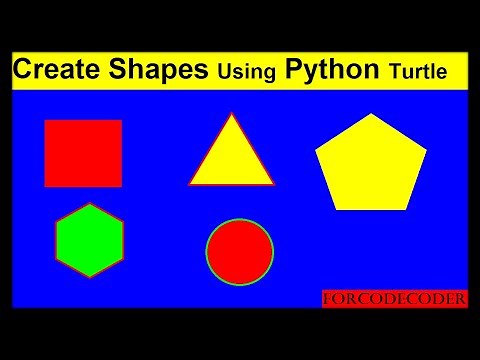 Create Different Shapes Using Python Turtle GUI