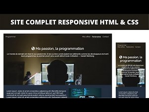 Comment Créer un Site Responsive à partir de Zéro en HTML & CSS - Débutants