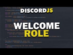 Code Your Own Discord Bot - Join Role & Message (2021)