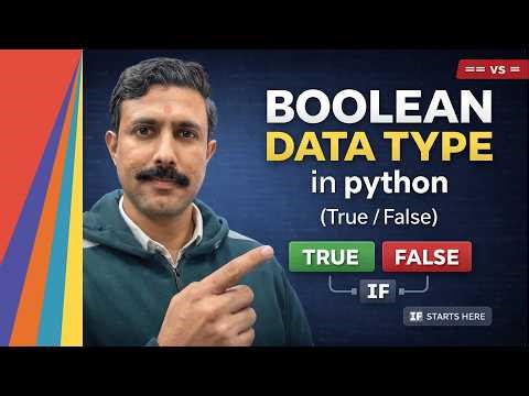 Boolean data type in python | Python Boolean Explained | True False, bool(), Truthy & Falsy