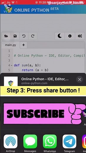 HOW TO CODE PYTHON IN IPHONE AND ANDROID IN 2 STEPS?? || EASY||