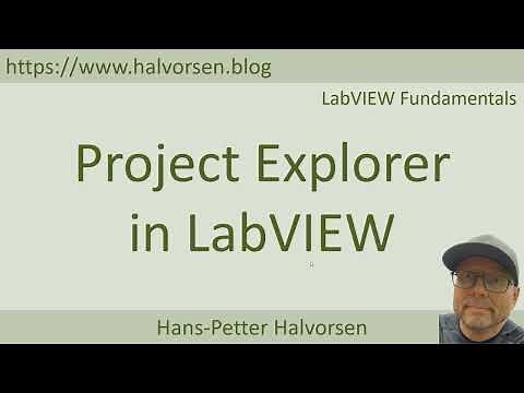 Project Explorer in LabVIEW