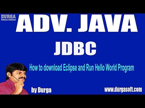 JDBC Session-69 || How to download Eclipse and Run Hello World Program
