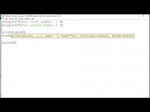 Python Program to Add two numbers by user input in Python