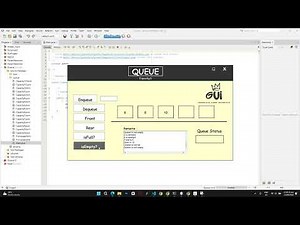 Queue GUI in Java – Data Structure Visualization (NetBeans Project)