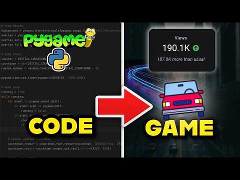 How To CODE This PYTHON GAME That Got 190K Views - PYGAME Tutorial (Part 1)