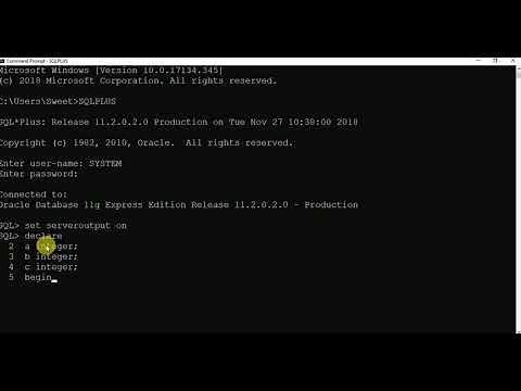 how to run PLSQL program through cmd