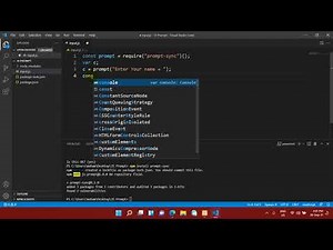 How to Take Input in JavaScript using Visual Code | How to Run JavaScript in Visual Studio Code
