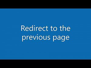 JavaScript redirect to the previous page