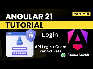 Login with API in Angular & Guard Implementation | Angular 21 Tutorial for Beginners | Part -15
