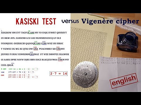 Cryptanalysis: Breaking a Vigenère ciphertext with Kasiski's test