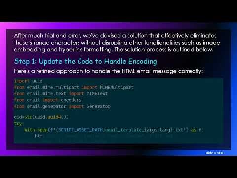 Resolving Strange Characters in Python HTML Email Messages