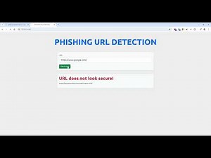 Phishing URL Detection Demo - Python Project