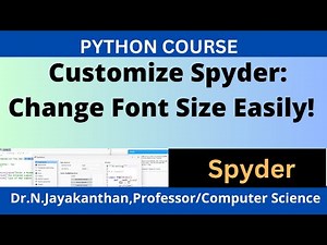 How to change font size in Spyder Python