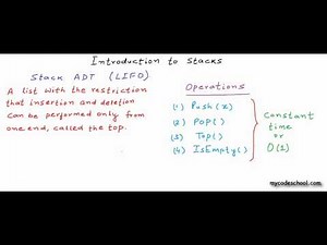 Data structures: Introduction to stack