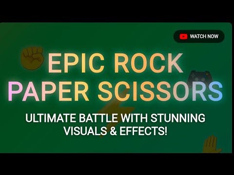 Epic Rock Paper Scissors Game | HTML, CSS & JavaScript Interactive Web Game Tutorial