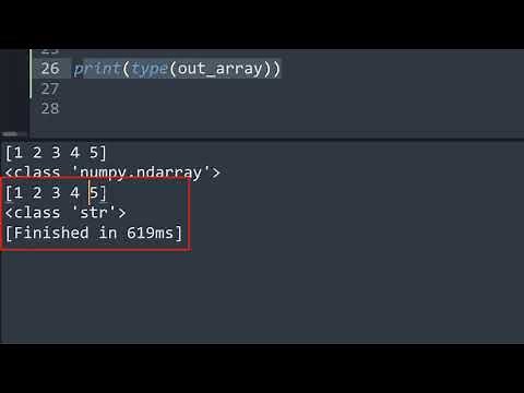 Convert Numpy array to Strings in Python