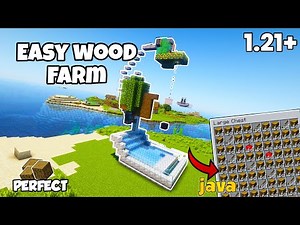 EASY Tree Farm Tutorial in Minecraft Java 1.21.4 ! - 2400+ PER HOUR!
