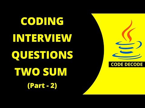Two Sum with Hash Map || Most asked Java Coding Interview Questions and Answers