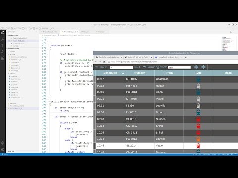 Adding Search Features to the JavaScript Train Timetable