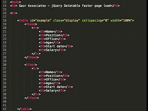 In 4 minutes learn to increase jQuery Datatable performance