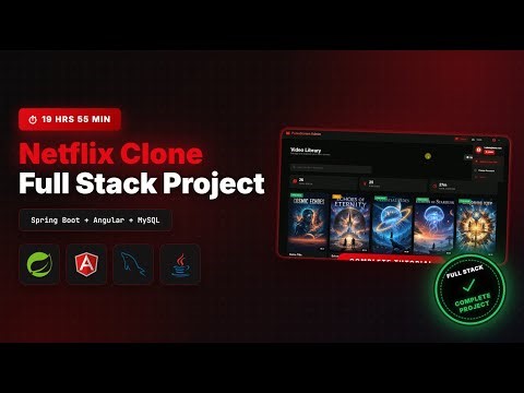 Netflix Clone Full Stack Project | Spring Boot (Java), Angular & MySQL | Step-by-Step Tutorial