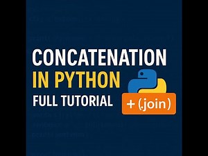 Python String Concatenation – Full Tutorial | +, join(), f-strings & Best Practices 🚀