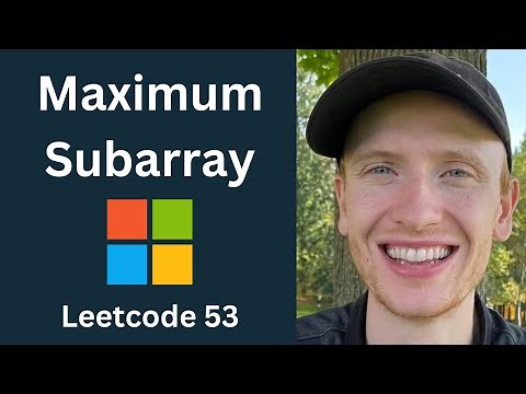 Maximum Subarray (Kadane's Algorithm) - Leetcode 53 - Dynamic Programming (Python)
