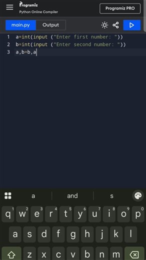 Swap Two Numbers in Python 🔥