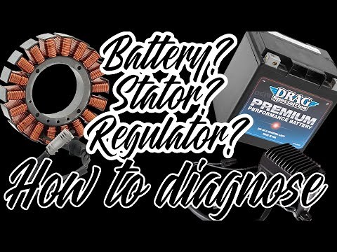 How to test the Harley-Davidson battery, stator and voltage regulator.