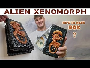 Polymer Clay Xenomorph Sculpture DIY - How to Make an Alien Decorative Box (Giger Art Tutorial)