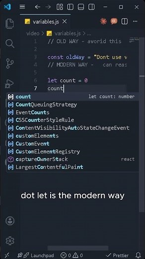 JavaScript Variables Explained - var vs let vs const