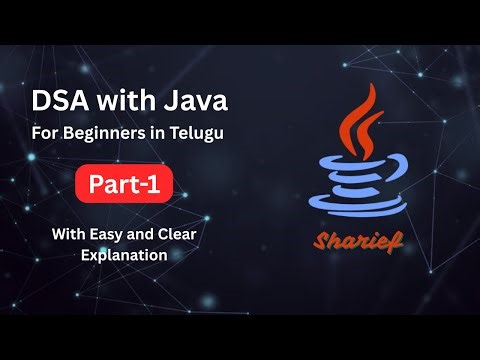 DSA with Java for Beginners in Telugu | Part 1 | Easy & Clear Explanation