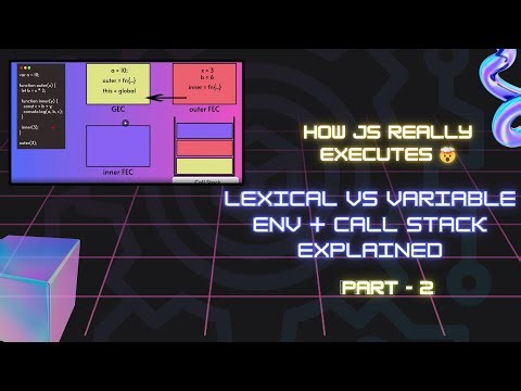 JavaScript Execution Context Explained Visually | Lexical & Variable Env + Call Stack (Part 2)