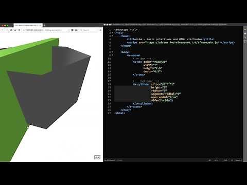 Basic Primitives And HTML Attributes (A-Frame Tutorial - WebVR)