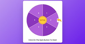 Spin Wheel Game using HTML and JavaScript (Source Code)
