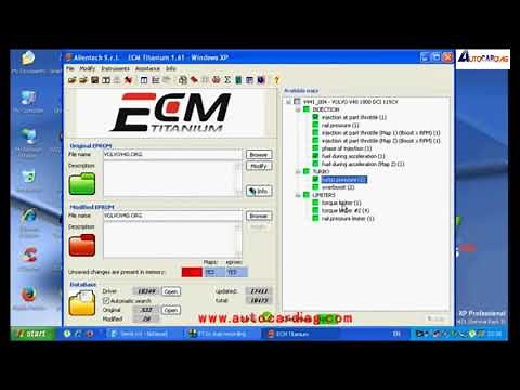 How to use ECM TITANIUM，remap your files from your car
