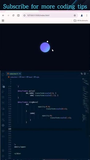 07 Premium Orbit Submit Button Animation | HTML CSS JS #shorts