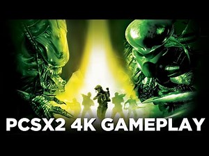 Aliens versus Predator Extinction 4K UHD GAMEPLAY PCSX2 PS2 EMULATOR