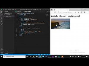 Adding background image in html code using visual studio code | responsive width height