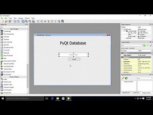 PyQt : Create Sqlite Database Using GUI QtDesigner.