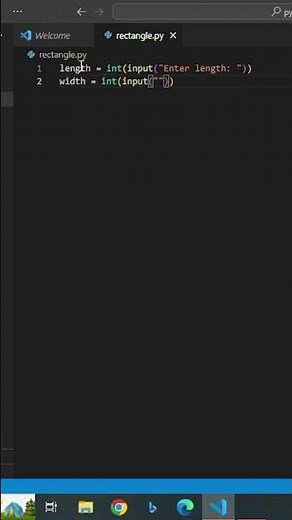 How to calculate area of Rectangle using Python