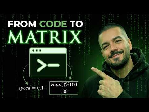 The Surprising Simplicity Behind Matrix Rain Effects