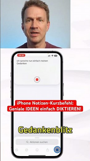 iPhone Notizen-Kurzbefehl: Geniale IDEEN einfach DIKTIEREN!