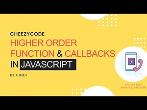 Higher Order Function in JavaScript | Callbacks in JavaScript Hindi | #26