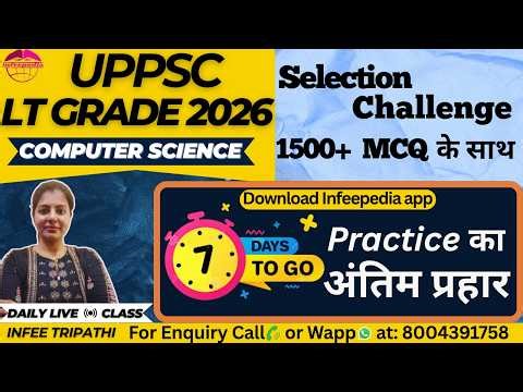 P9| Most Important MCQ for Exam| LT GRADE/KVS/NVS/DSSSB/TRE4.0 Computer Science by Infee ma'am