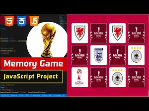 ⚽ Memory Card Game شرح عمل لعبة 🏆|😍 JavaScript Tutorial مشاريع جافا سكريبت