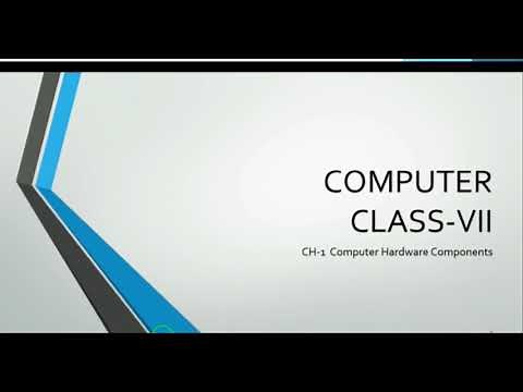 ICSE COMPUTER CLASS 7 ||COMPUTER HARDWARE COMPONENTS