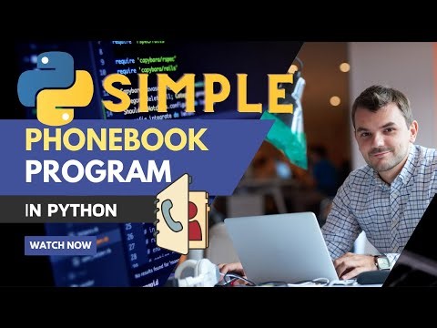 Simple Phonebook project in Python for beginners | Python tutorial 2023