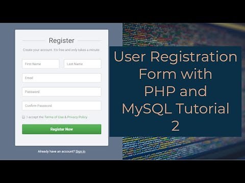 User Registration Form with PHP and MySQL Tutorial 2 - Work with Bootstrap For Responsive Web Design